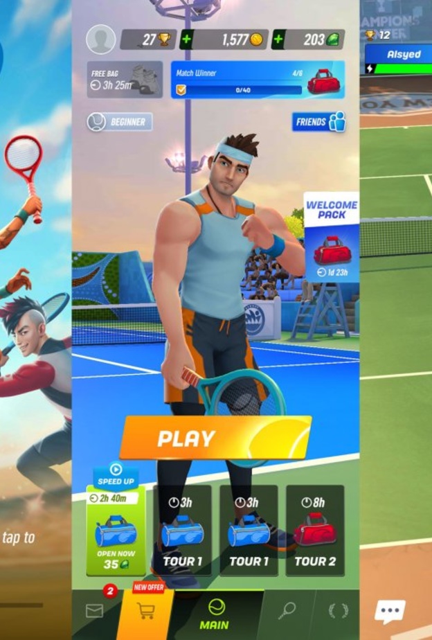 لعبة Tennis Clash