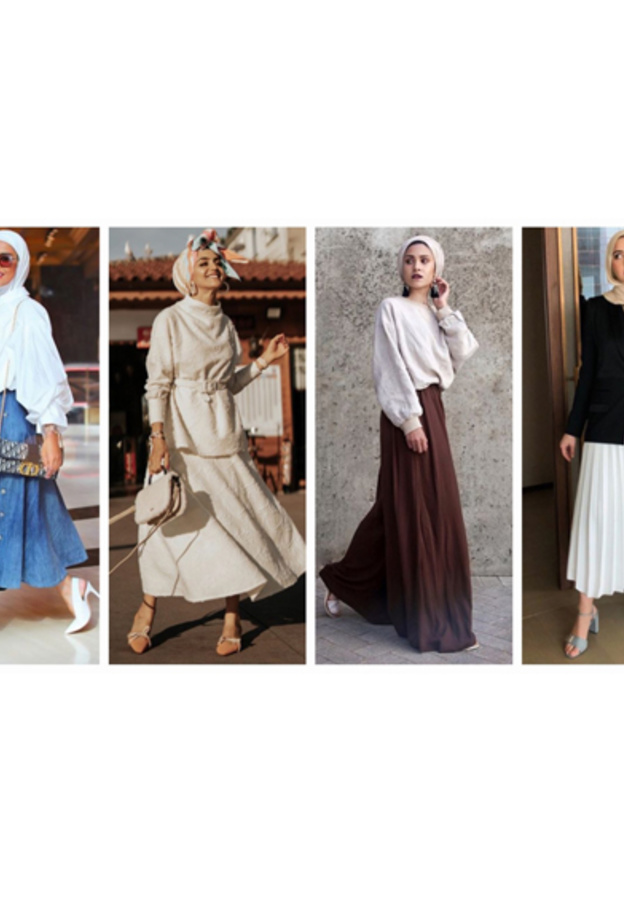 موديلات التنانير الطويلة الجذابة بأسلوب مدونات الموضة المحجبات
