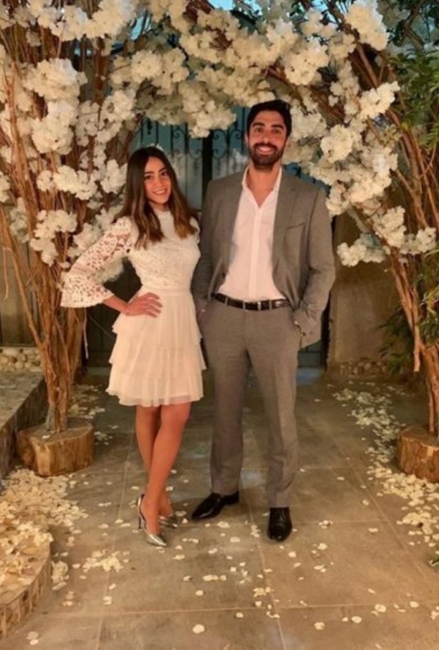 الفنانة هند عبدالحليم خلال خطوبتها