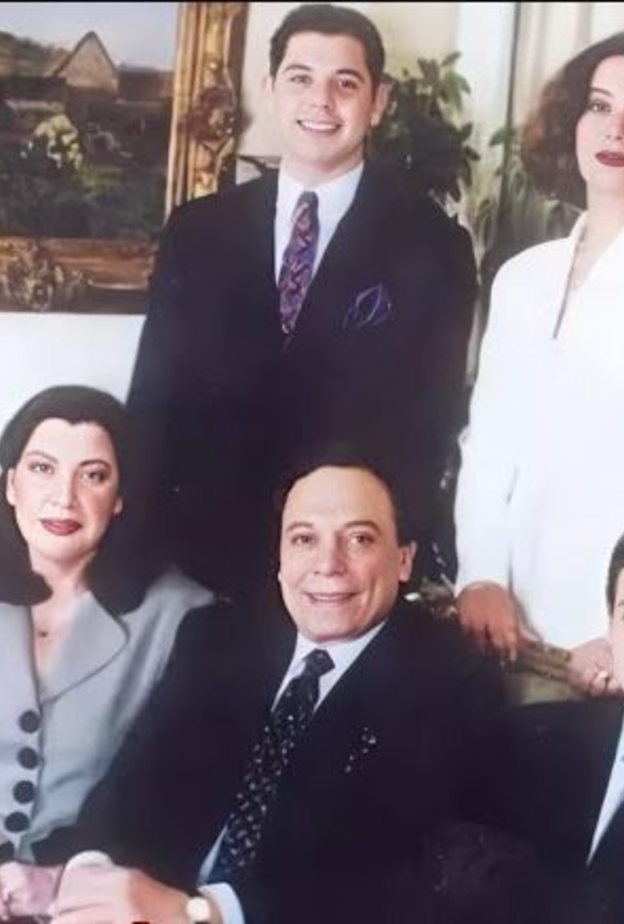 عادل امام وزوجته 