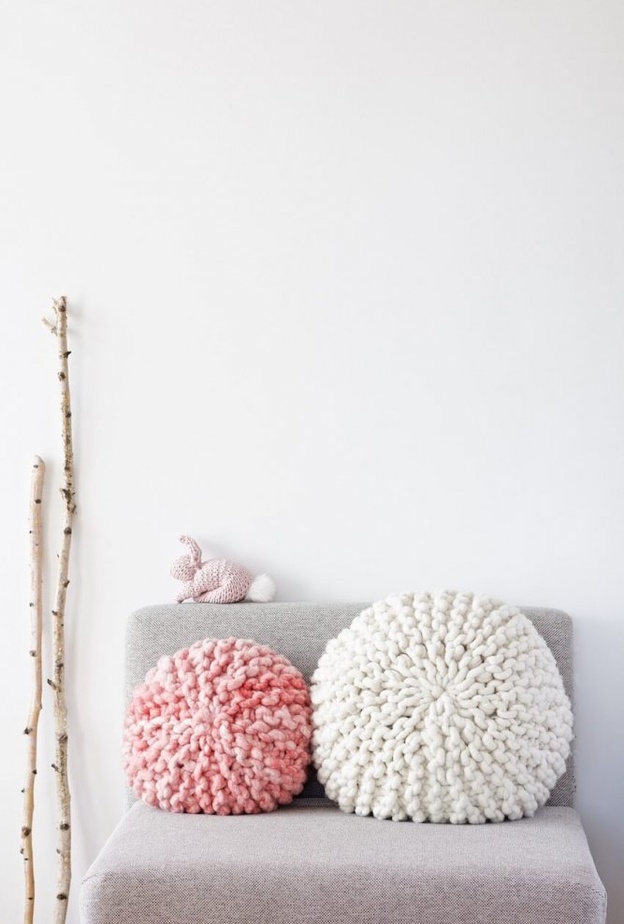  صنع وسائد من الصوف 