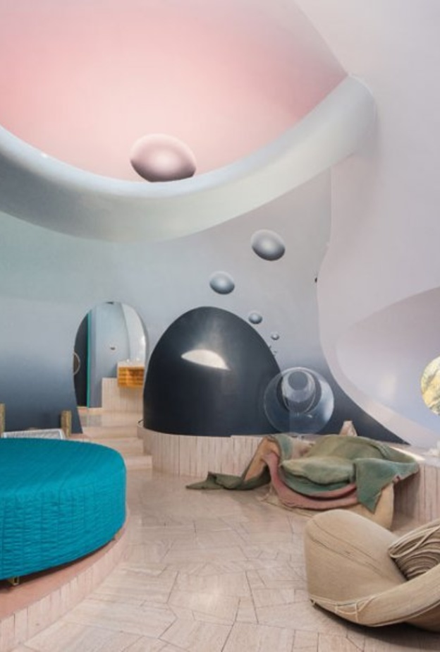 إحدى غرف النوم Les Palais Bulles