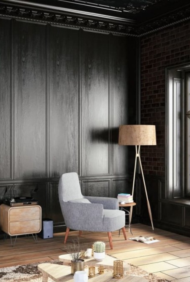 الأسود بغموضه وجماله في ديكورات المنازل