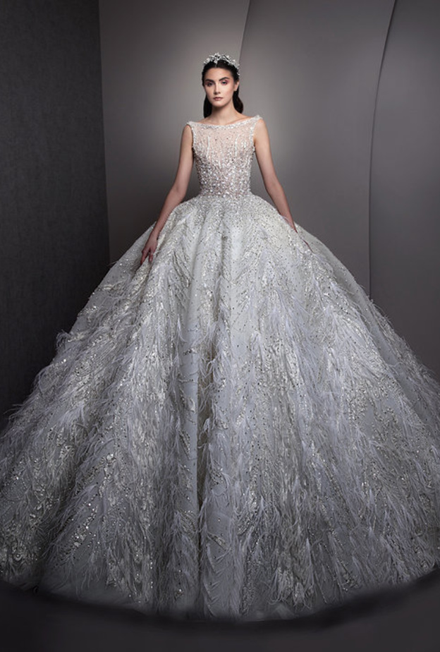 اجمل فساتين الزفاف المنفوشة Ball Gown من مجموعة زياد نكد 