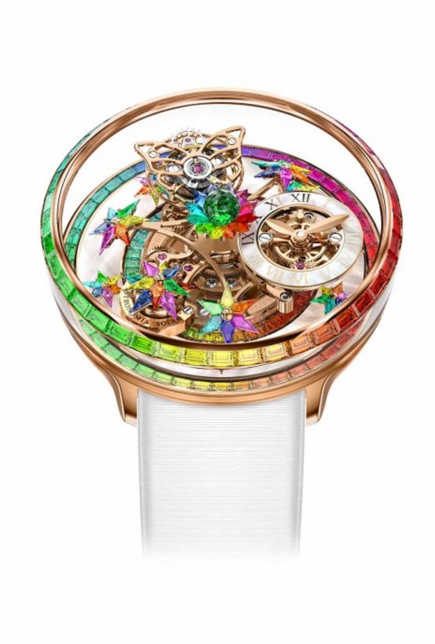 ساعة Fleurs de Jardin Rainbow من جاكوب أند كو