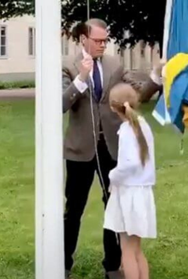 احتفالات العائلة الملكية السويدية باليوم الوطني