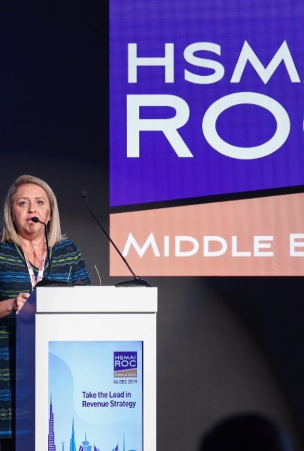 منى فرج مديرة الجمعية العالمية لخدمات المبيعات والتسويق في قطاع الضيافة في الشرق الأوسط