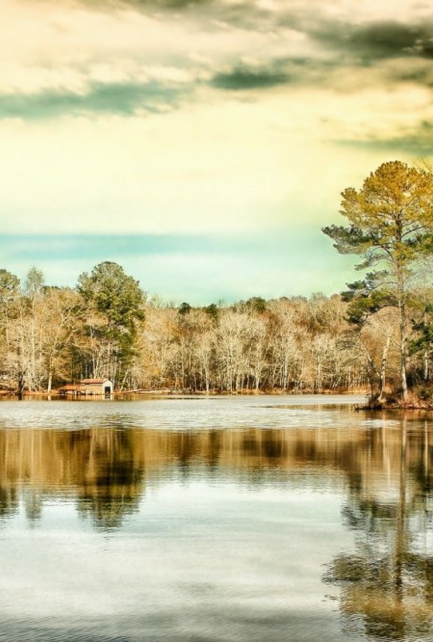 سحر البحيرات في جورجيا بواسطة alexeybabich0