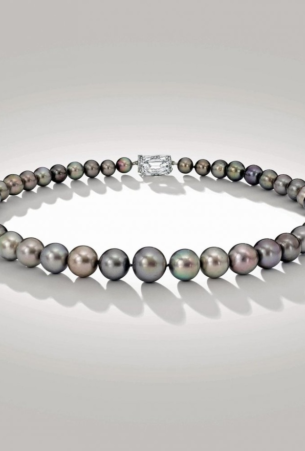 Cowdray Natural Black Pearl Necklace