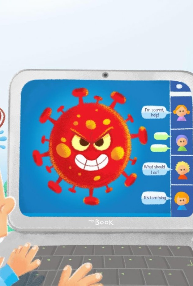 كتاب إلكتروني لتعليم الأطفال كيفية التعامل مع أزمة كورونا الحالية