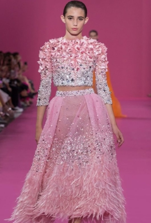  فساتين خطوبة راقية و متوسطة الطول من مجموعة المصمم اللبناني جورج حبيقة 