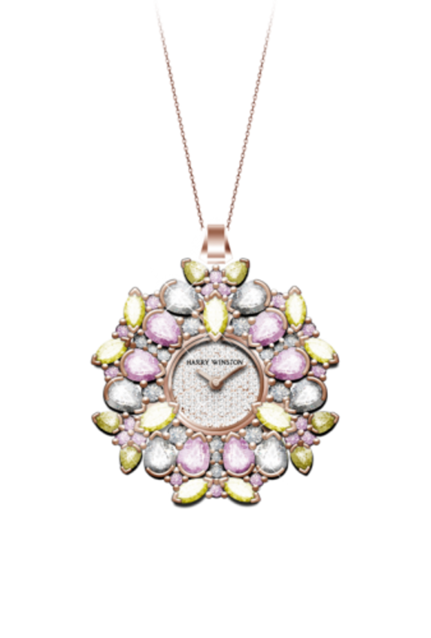 قلادة ساعة من هاري ونستون Harry Winston