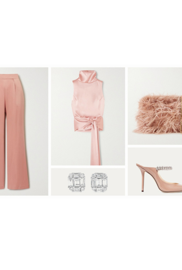  لوك رسمي راقي باطلالة كاملة باللون الزهري الجذاب