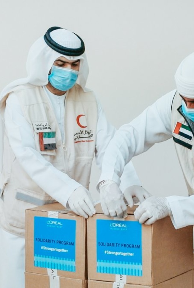 برنامج لدعم الجهود المحلية من _لوريال الشرق الأوسط_ في التصدي لوباء _كوفيد-19_ بالإمارات 