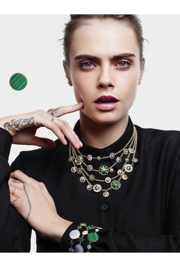 حملة مجوهرات Dior الفاخرة الجديدة من بطولة Cara Delevingne 