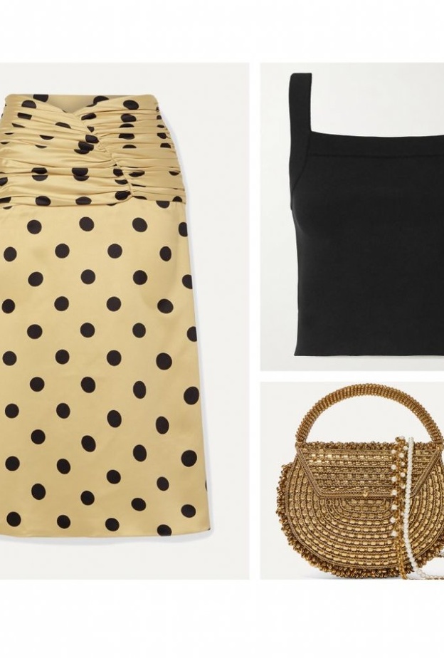 أناقة ورقي بستايل جذاب بالتنورة بتقشة البولكا