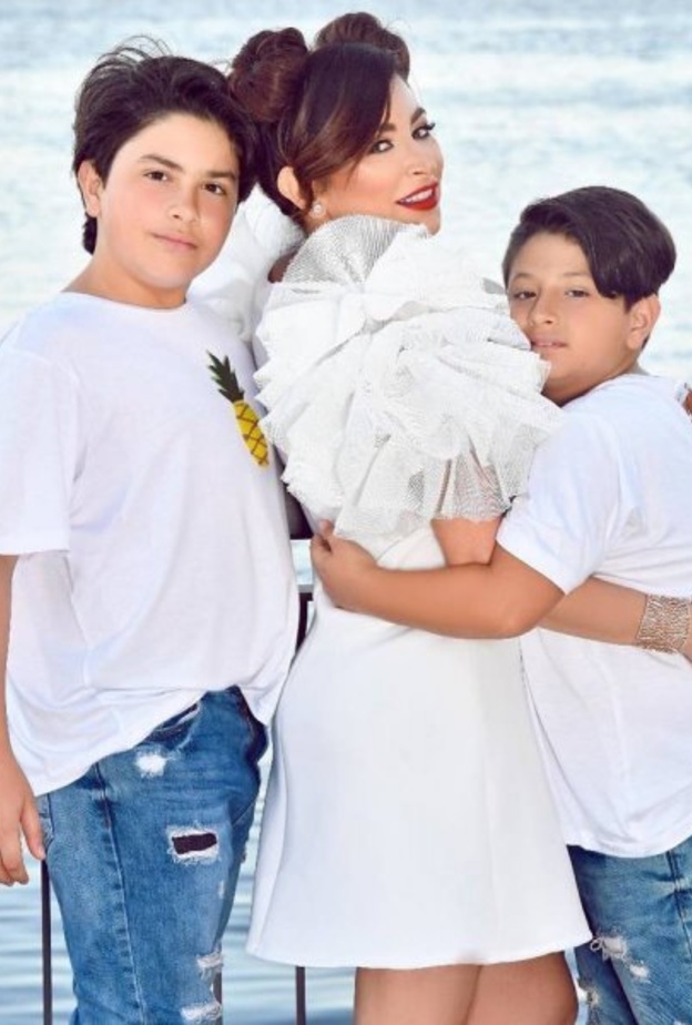 ديمة بياعة وابنيها