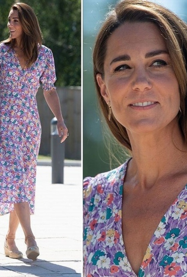 صور احدث اطلالات كيت ميدلتون بالفستان الصيفي والمنعش