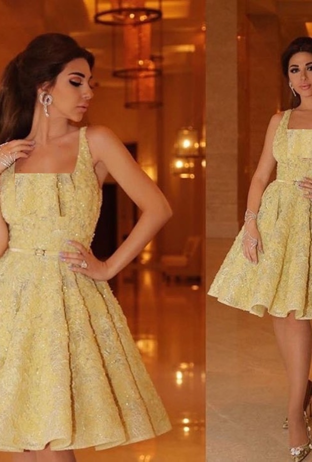 فستان ميريام فارس من دار الفزايري