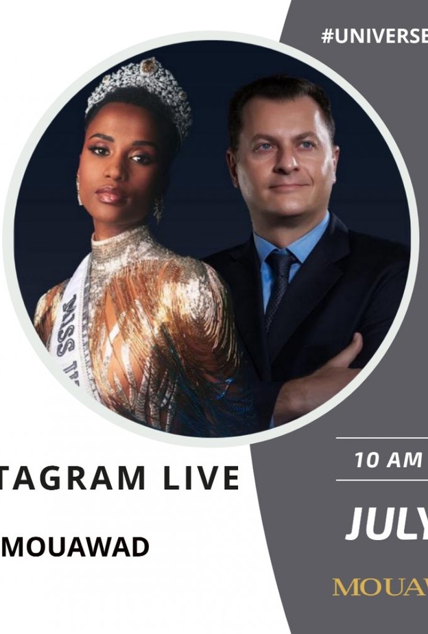  لقاء لايف بين فريد معوّض و ملكة جمال العالم زوزيبيني تونزي 