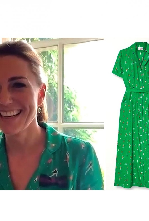  إختارت كيت فستاناً حريرياً من ماركة HVN Harley Viera-Newton