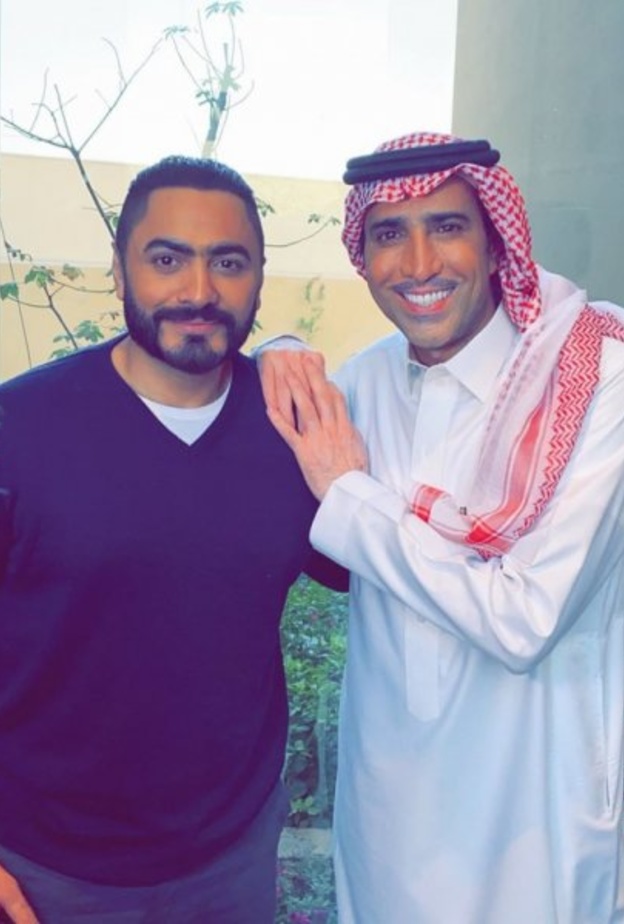 فايز المالكي وتامر حسني في "مش أنا"