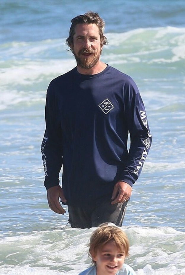 كريستيان بيل و ابنه