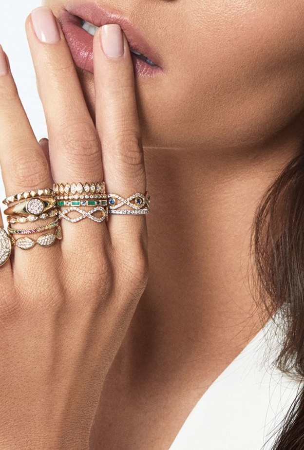  طبقي ستايل تكديس الخواتم