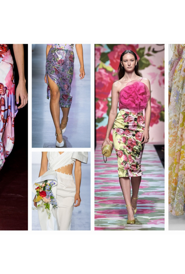  أحدث موديلات تنانير بنقشة الورود بتصاميم منوعة وجذابة