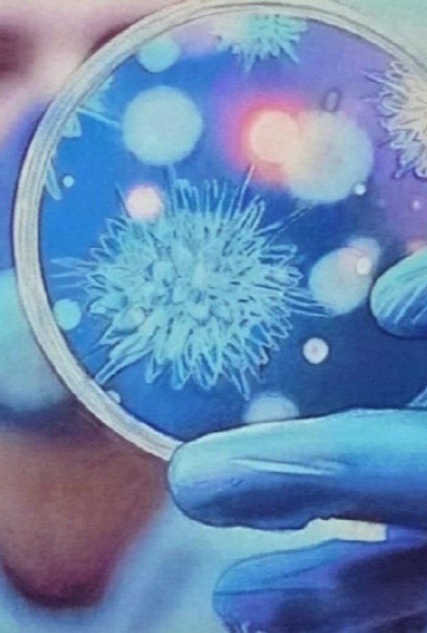  لوحة الفنانة صالحة الناشري الفائزة في توثيق جائحة كورونا بألوان البريزما والباستل