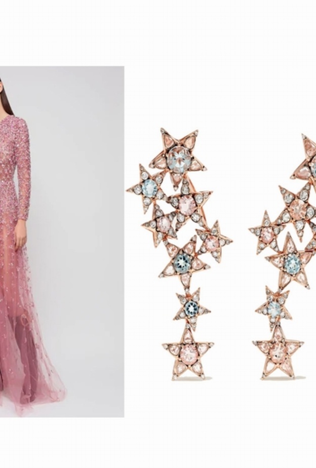  فستان من فالنتينو وأقراط من سليم مزنر