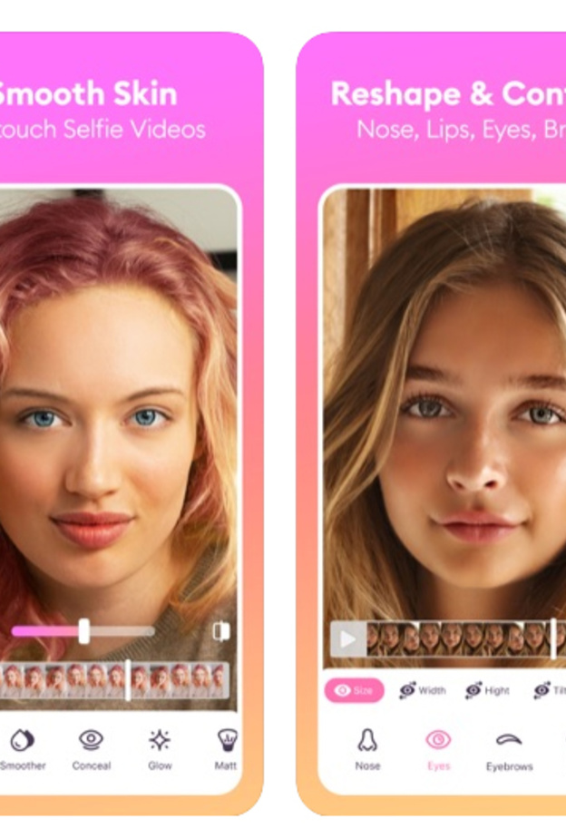 تطبيق Facetune لتحسين صور السيلفي في الفيديوهات