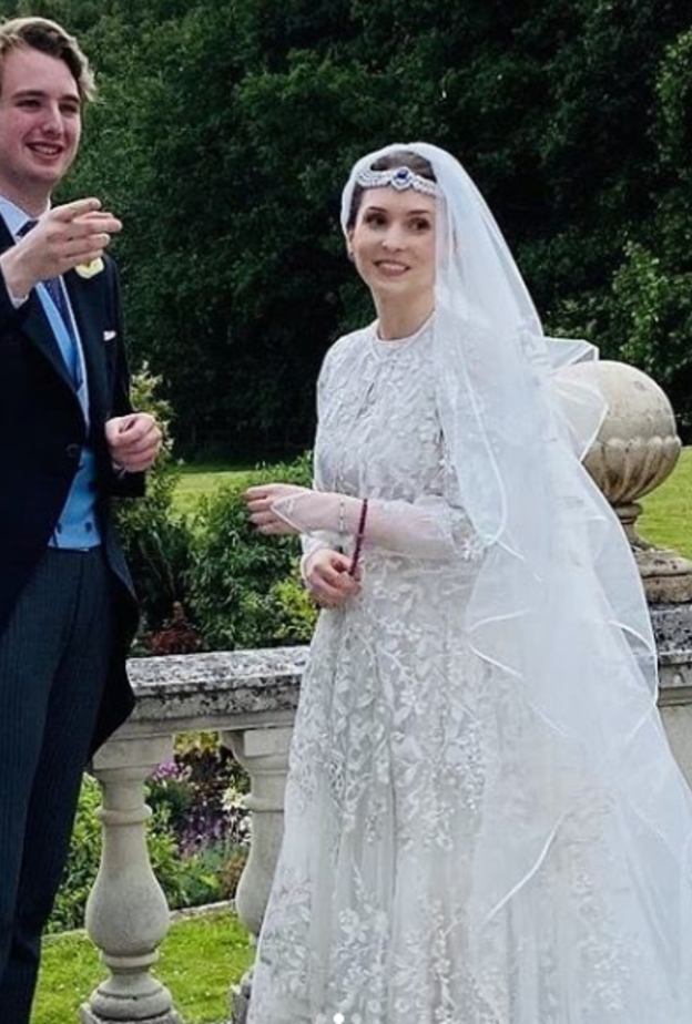  الاميرة راية بنت الحسين خلال حفل زفافها