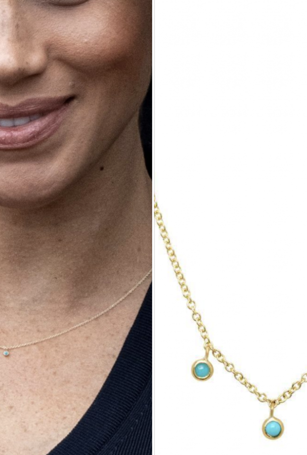 ميغان ماركل تتألق بسلسلة ناعمة من جينيفر ماير Jennifer Meyer