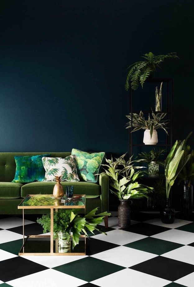  أحواض النباتات الخضراء لديكور غرفة معيشة مريحة بحسب الفانغ شوي