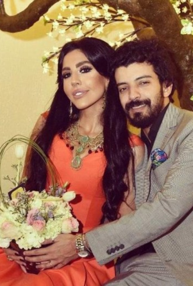 ليلى اسكندر وزوجها 