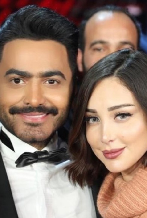 تامر حسني وبسمة بوسيل