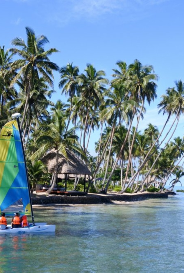 إطلالة من منتجع في جزر سيشيل