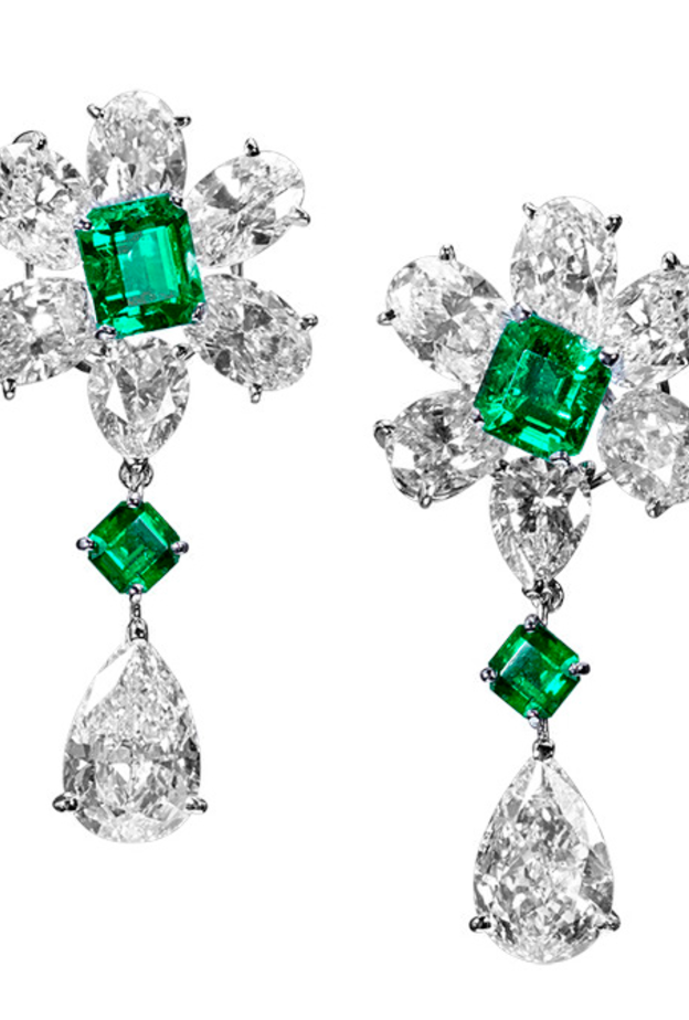 مجوهرات عروس راقية بالألماس والزمرد.. Green Attraction