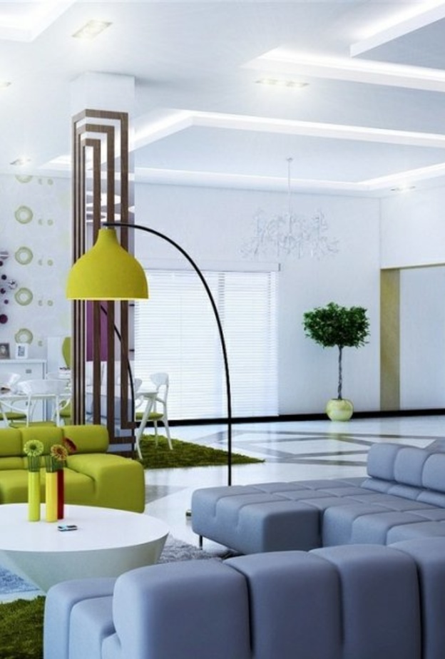 أثاث مودرن وجذاب في ديكور شقة فخمة