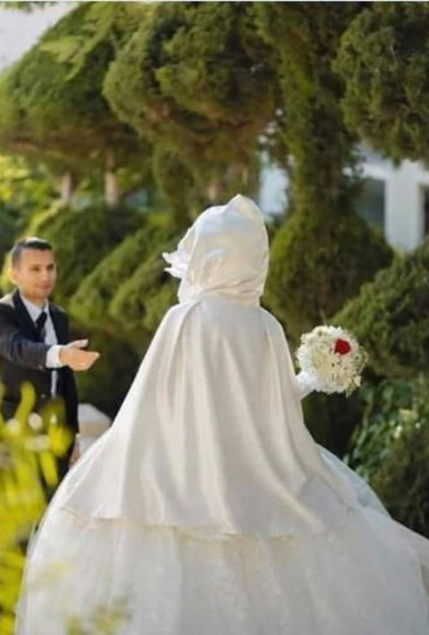  العروس تزف الى القبر بفستانها الابيض