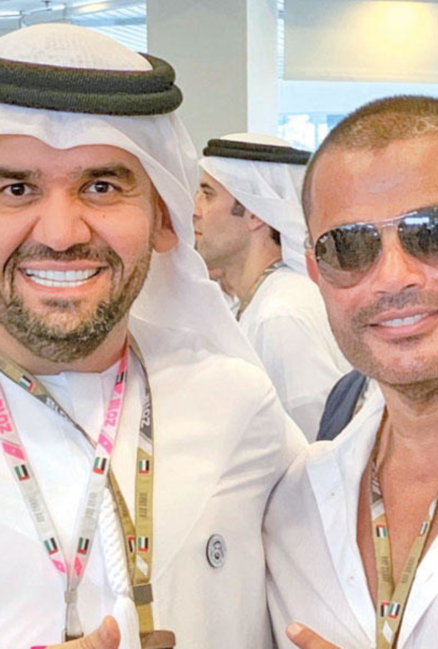 عمرو دياب وحسين الجسمي