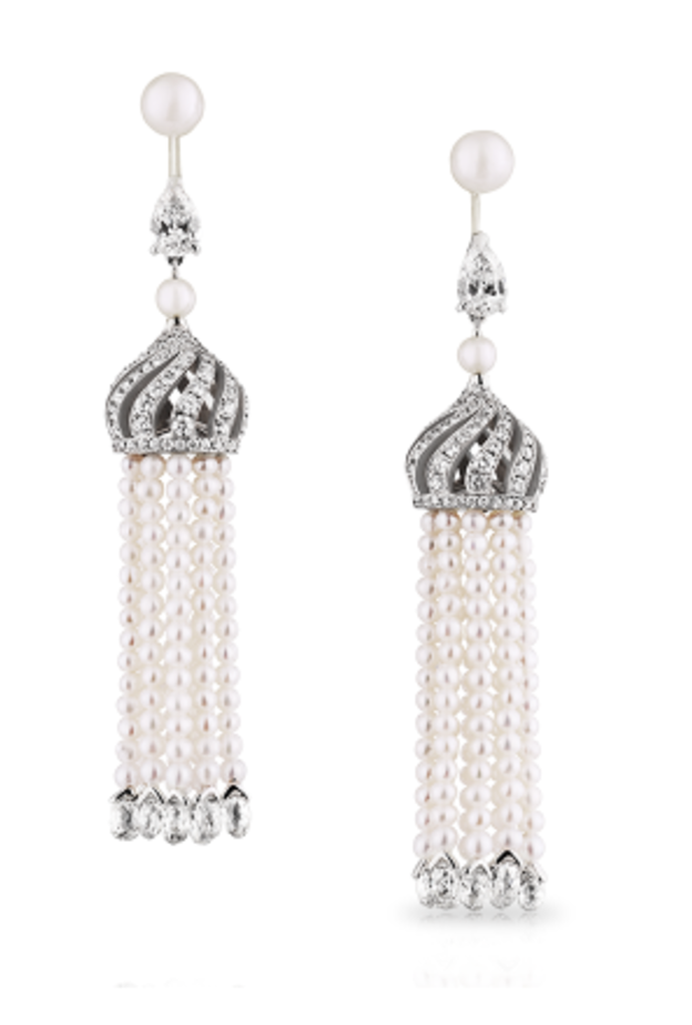 موديلات اقراط متدلية من فابرجيه Faberge