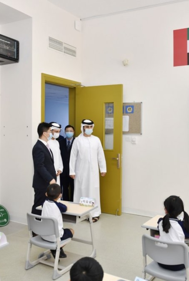 سمو الشيخ منصور بن محمد بن راشد آل مكتوم شهد مراسم الافتتاح 