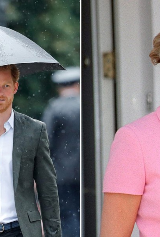 الأميرة ديانا والأمير هاري