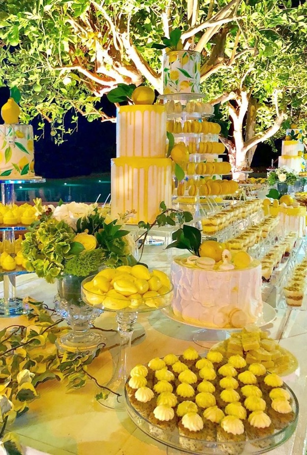 افكار ديكور زفاف باللون الاصفر المنعش من تنظيم Glory Box Productions