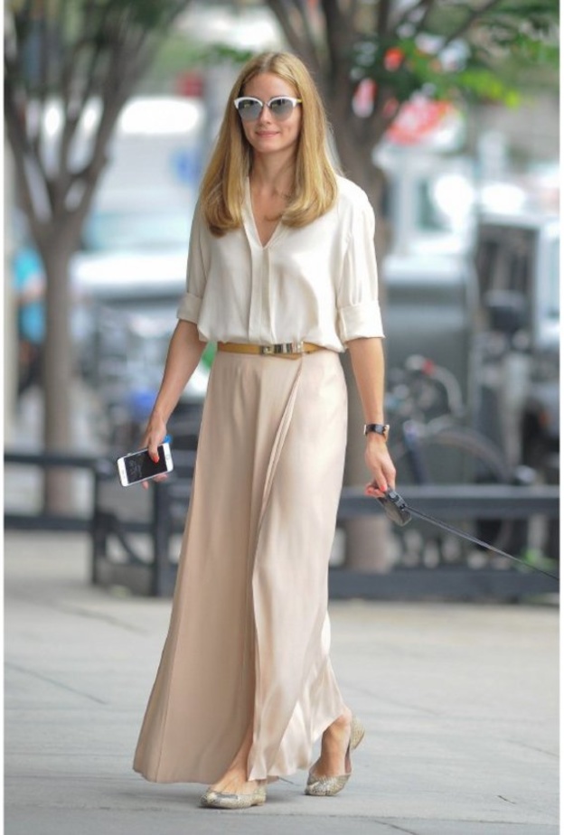 اطلالات صيفية تناسب خروجات النهار بألوان نيود من وحي أوليفيا باليرمو