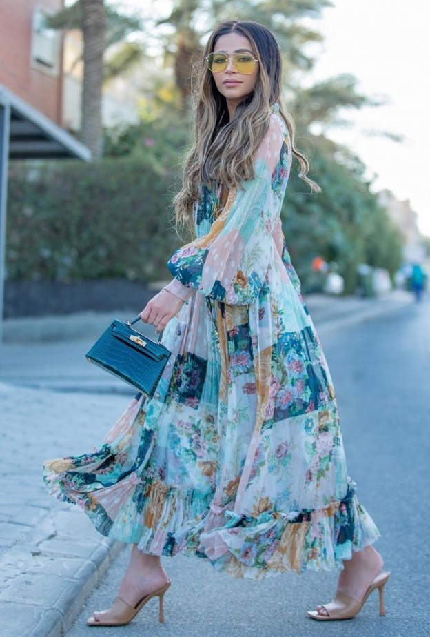  احدث موديلات فساتين مزخرفة مستوحاة من نهى نبيل