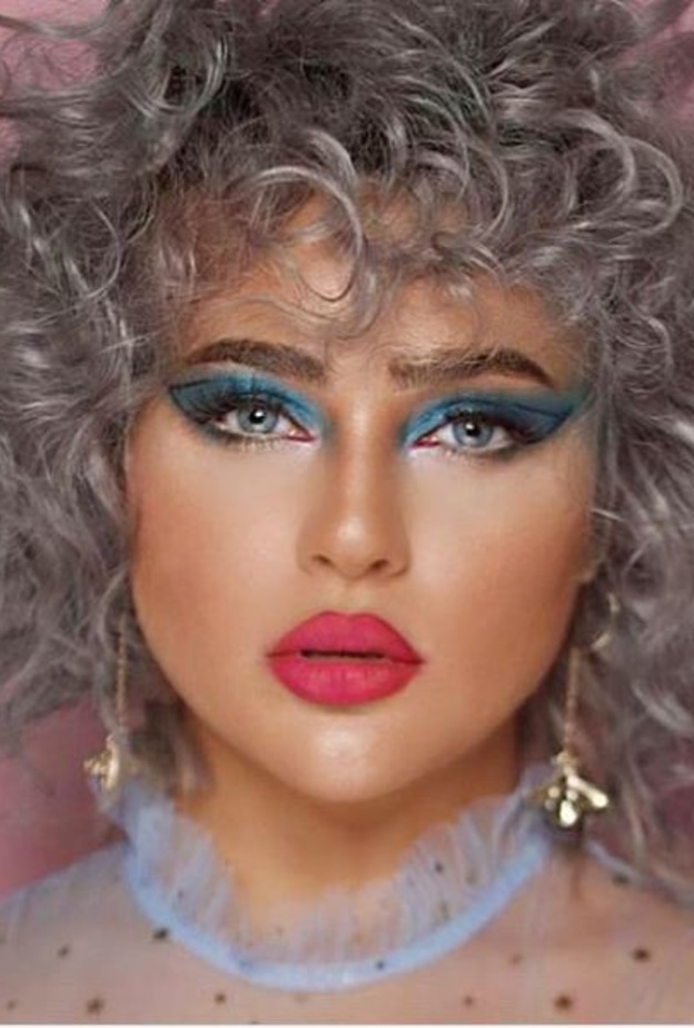 نيفين ماضي بنيوك لوك الشعر الرمادي