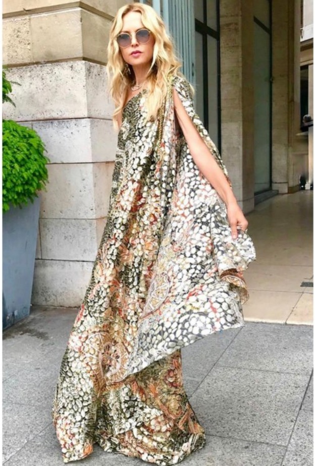 افكار تنسيق الفساتين الطويلة